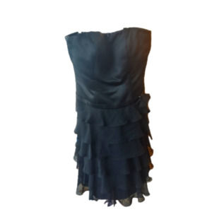 simple bridesmaid dresses reviews Flowing Round Neckline Chiffon Pleated A-Line Wedding Guest Dress